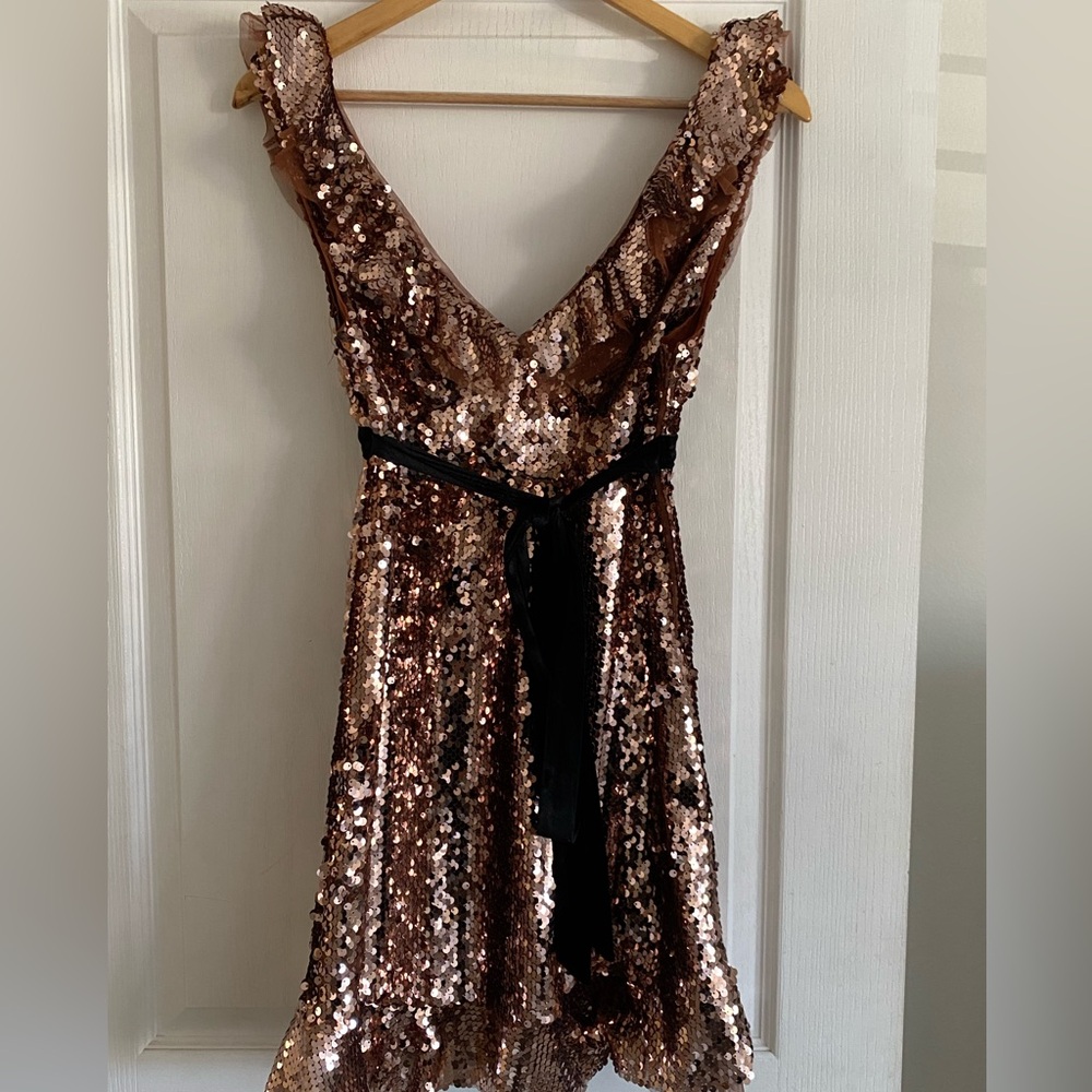 Free people Tribeca rose gold dress